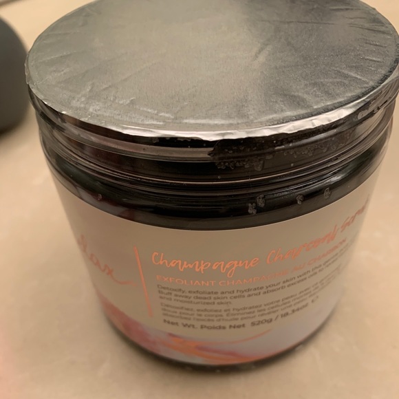 Manna Kadar charcoal champagne scrub exfoliant 18kt pink gold luxury new box - Picture 3 of 5
